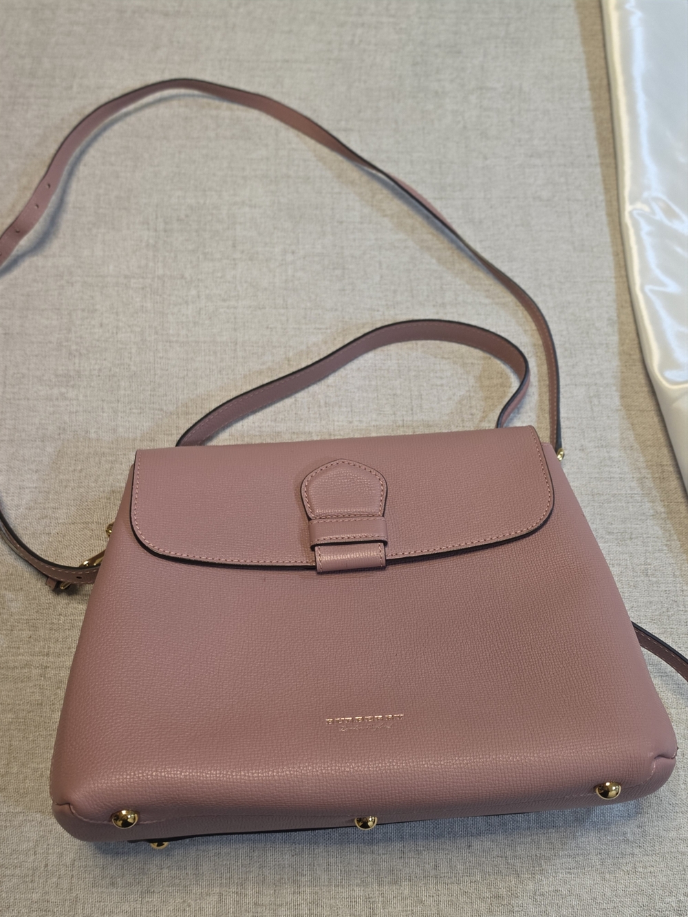 Burberry Pink Leather Crossbody Bag